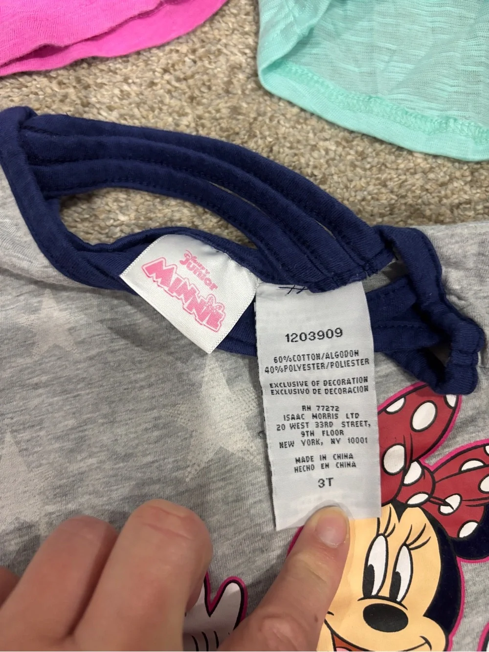 Lot of Toddler Girl Minnie Mouse Shirt Bundle 3T Gap Disney short sleeve tee